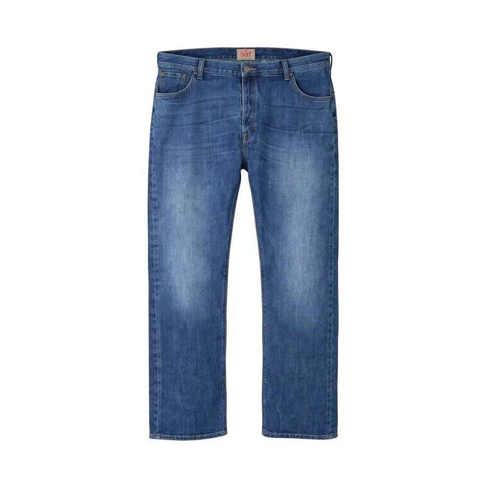 Levis 501 Jeans Mens 42x30 Blue Button Fly‎ Straight Leg Classic Denim